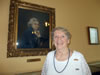 Past Chapter Regent Susan Darden at the Anderson Price Building, Ormond Beach, Florida